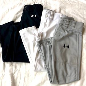3 Pair Under Armour Baseball Pants